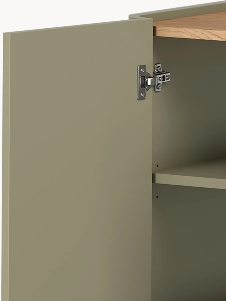 Komoda Elivo 150 cm z szufladami - eukaliptus / dąb baltic dune