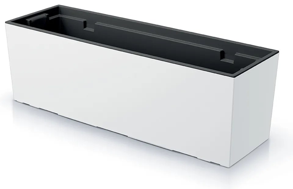 Doniczka ogrodowa 77 x 23,5 x 24,6 cm Urbi Case biała PROSPERPLAST