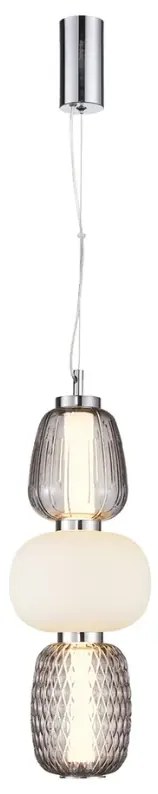 Nowoczesna lampa wisząca srebrna - K387 W6-M08