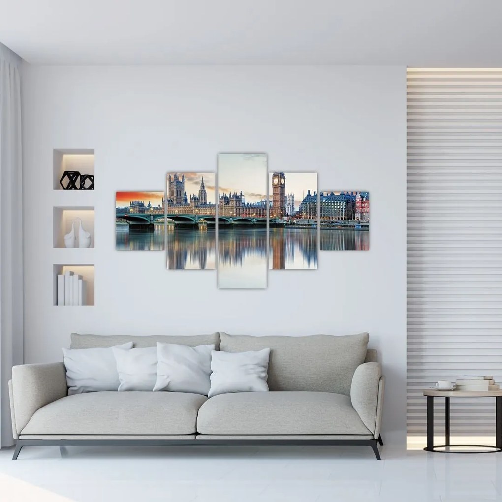 Obraz - Houses of Parliament w Londynie (125x70 cm)