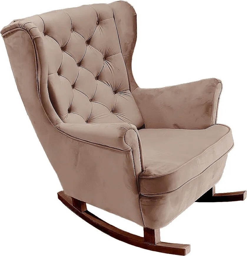 Fotel Relax z Tapicerowanym Siedzeniem i Podłokietnikami, Fotel TV 102x81x95cm Cappuccino_29839