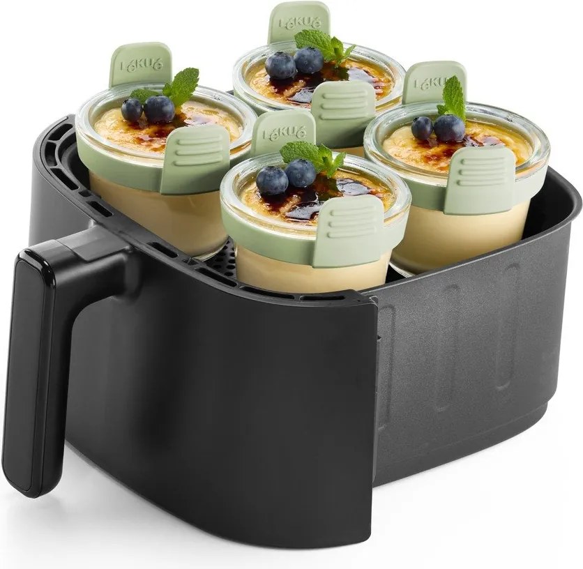 Szklane formy do pieczenia zestaw 4 szt. ø 9,5 cm – Lékué