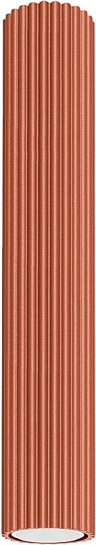 Lampa Sufitowa Minimalistyczny Karbon, Aluminium - 1 Źródło - L.6.5 X H.40 Cm - Ochra Czerwona