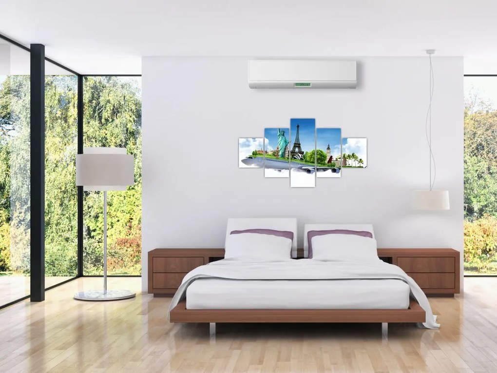 Obraz - Podróż dookoła świata (125x70 cm)