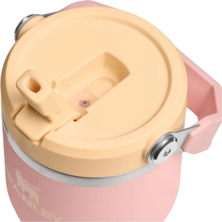 Brzoskwiniowy termos ze stali nierdzewnej 600 ml IceFlow™ Flip Straw 2.0 Tumbler Peach Rose – Stanley