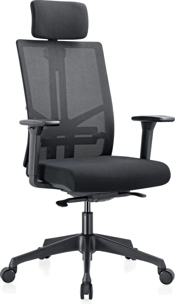 Krzesło biurowe WATT, czarny