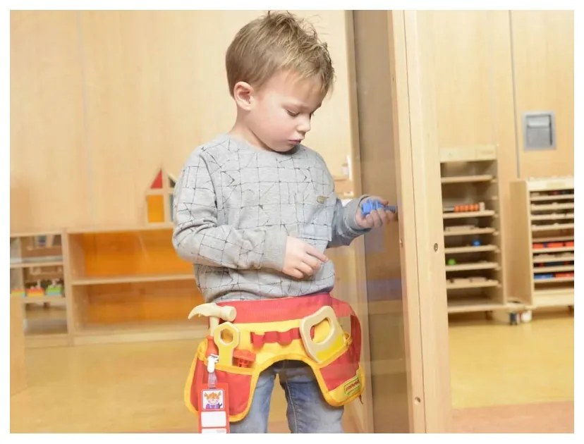 Pas z narzędziami stolarza 12 elementów masterkidz