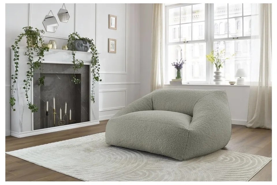 Jasnoszary worek do siedzenia Lilibet – Bobochic Paris