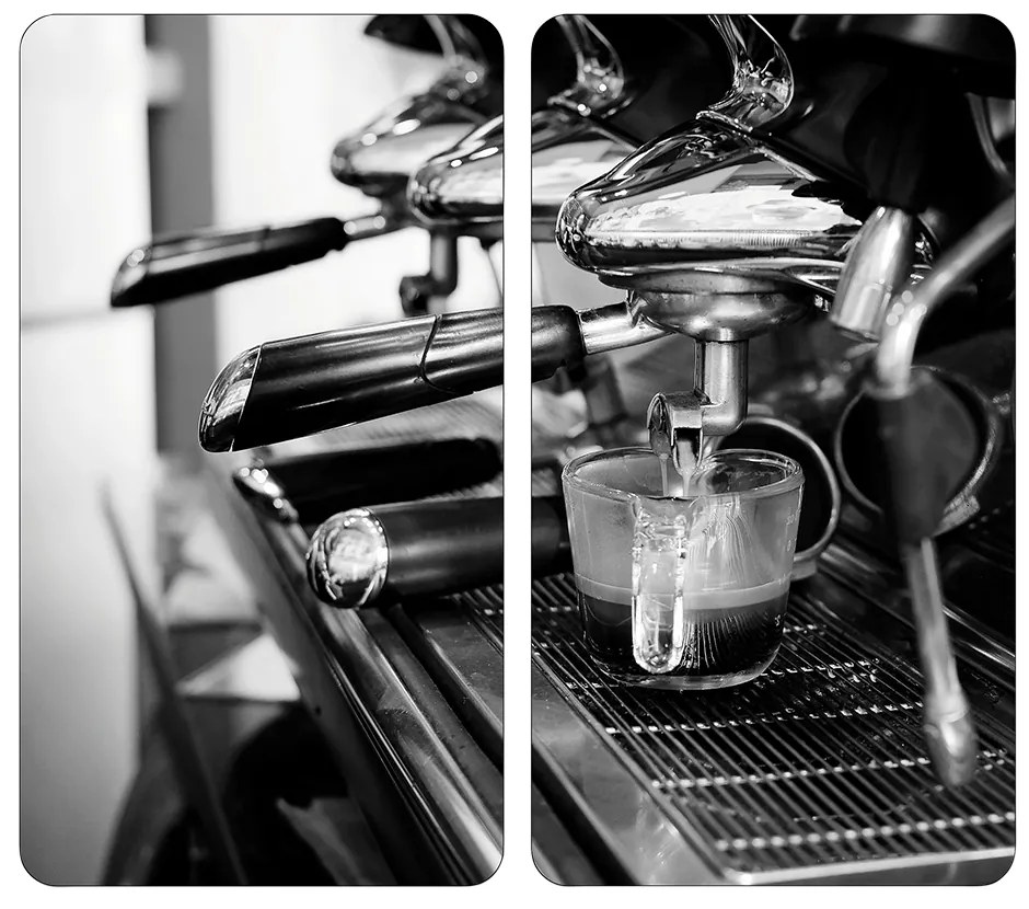 Szklane płyty kuchenne z antypoślizgowymi nóżkami, ESPRESSO