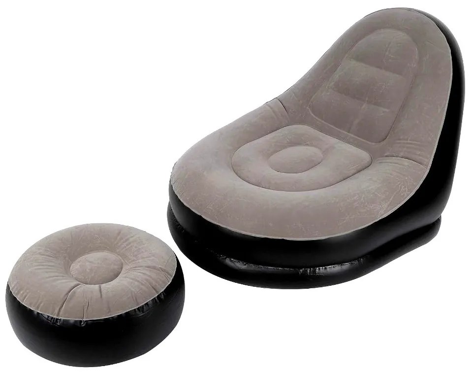 Fotel dmuchany z podnóżkiem sofa wypoczynkowa