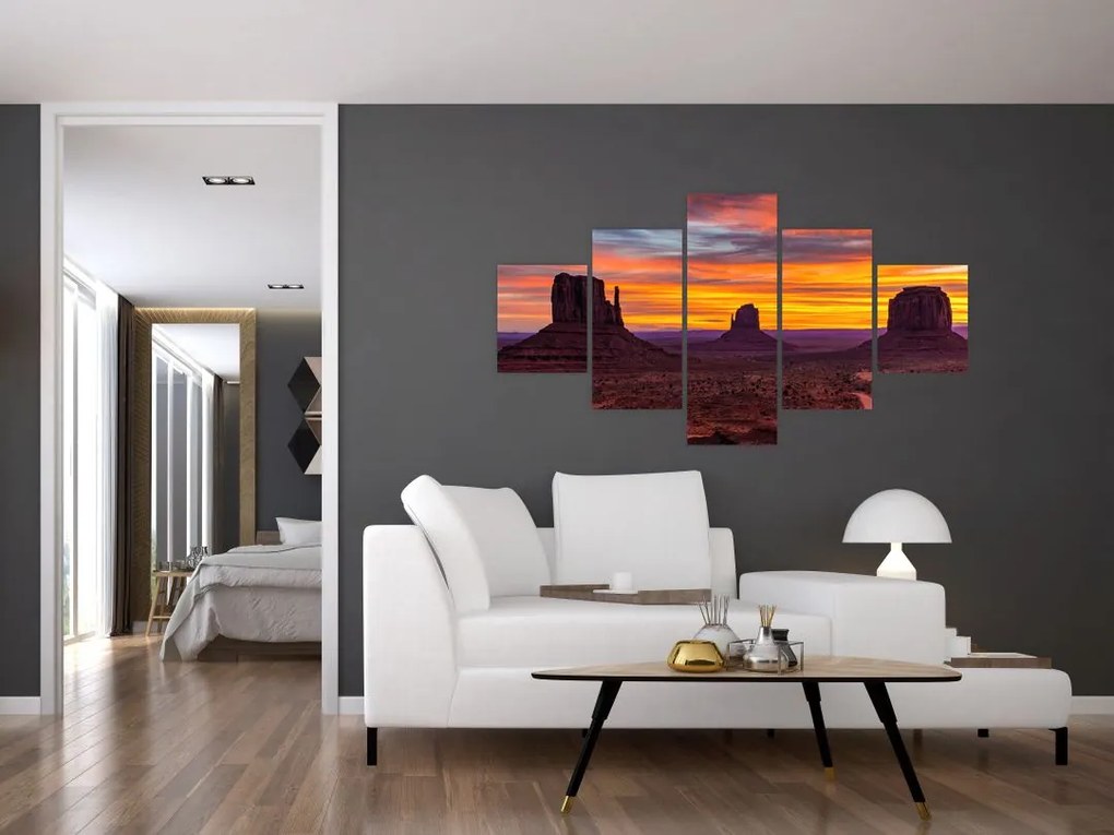 Obraz - Monument Valley v Arizonie (125x70 cm)