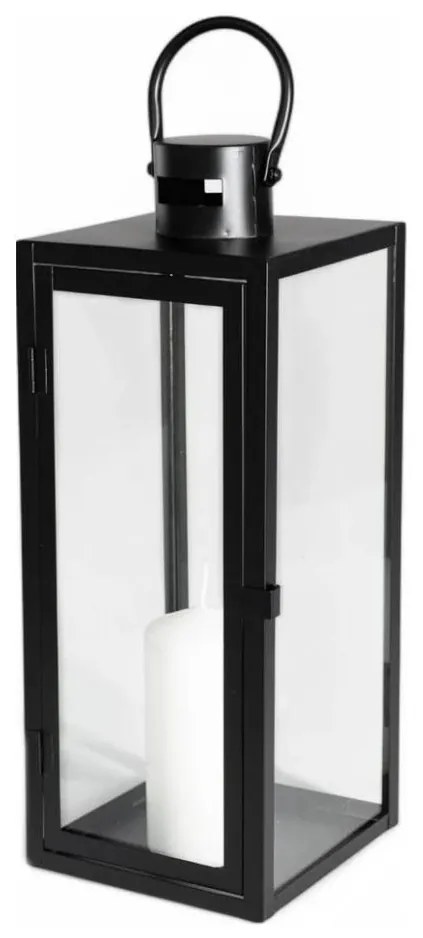 Dekoracyjna latarnia 38 cm czarna