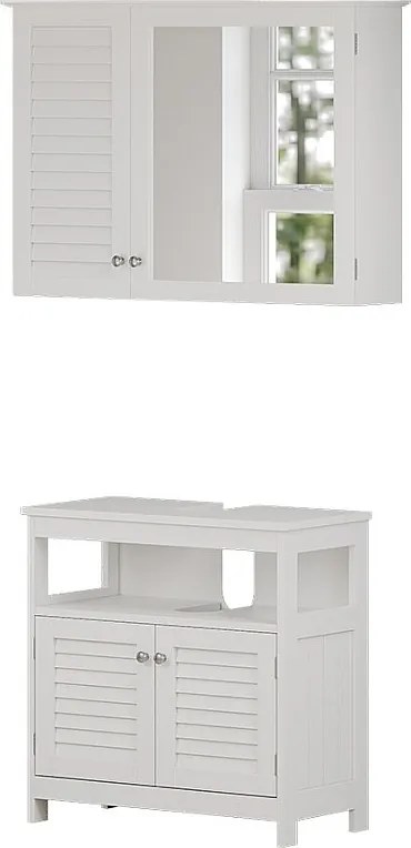 Zestaw mebli łazienkowych biały 60x30x60 riad