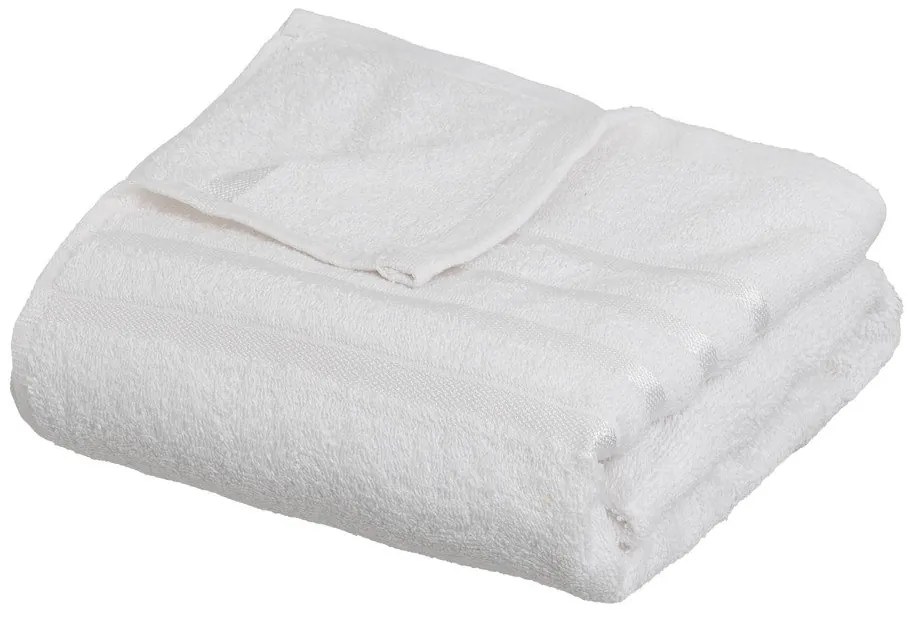 Biały bawełniany ręcznik kąpielowy frotte 70x140 cm Simple – Casa Selección