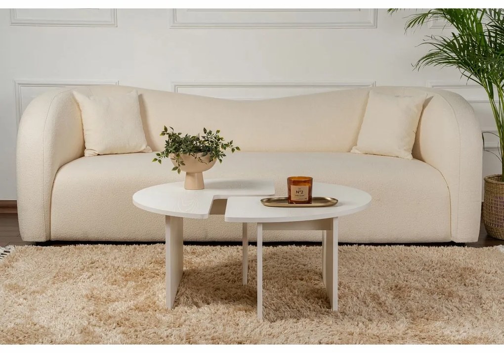 Stolik konferencyjny Moira Wood White