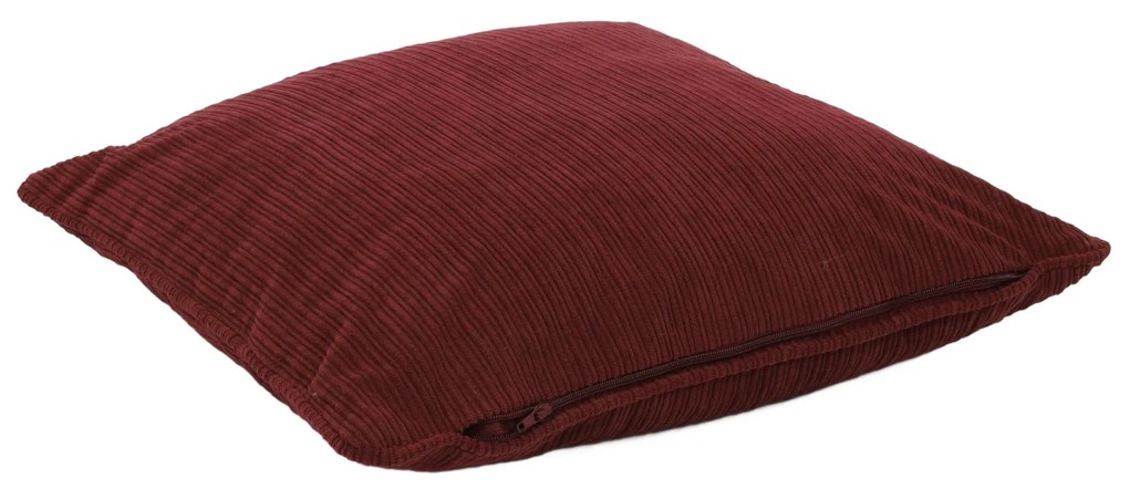 Poduszka dekoracyjna sztruksowa z lamówką, 40 x 40 cm