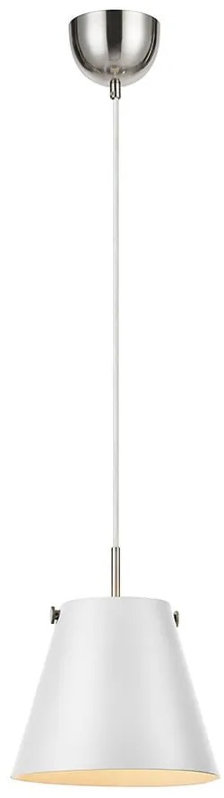 Biała lampa wisząca Markslöjd Tribe, ø 30 cm