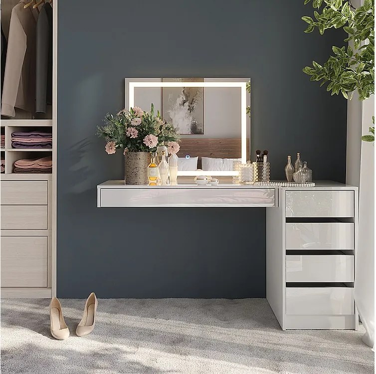 Stół toaletowy biały 100x40.1x12 sherry