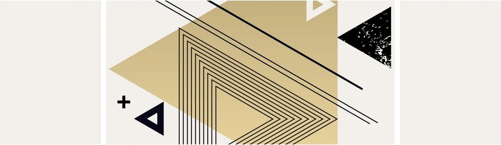 Obraz - Kształty geometryczne N⁰4 (170x50 cm)