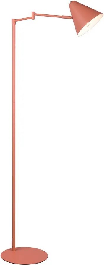 Pomarańczowa lampa stojąca z elastyczną konstrukcją (wysokość 126,5 cm) Cosima – Trio