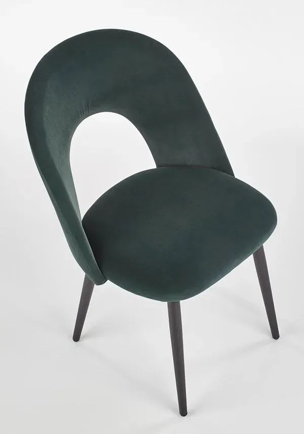 Zielone minimalistyczne krzesło tapicerowane Z3-P41