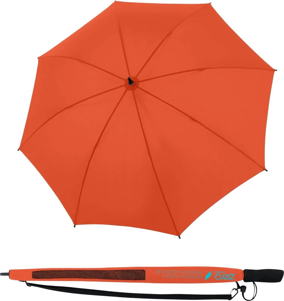Doppler Zero Explore Vibrant orange składany parasol