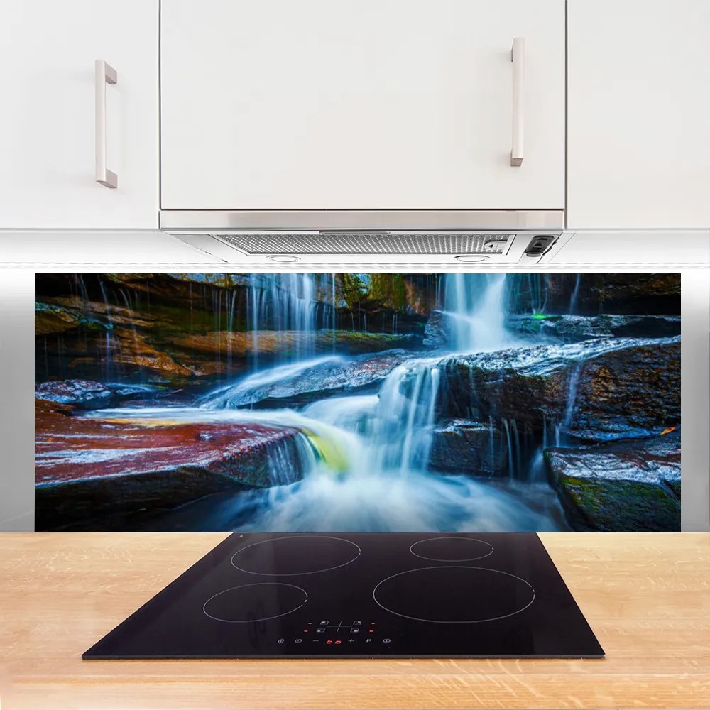 Panel Szklany Kaskada nad Górskim Potokiem