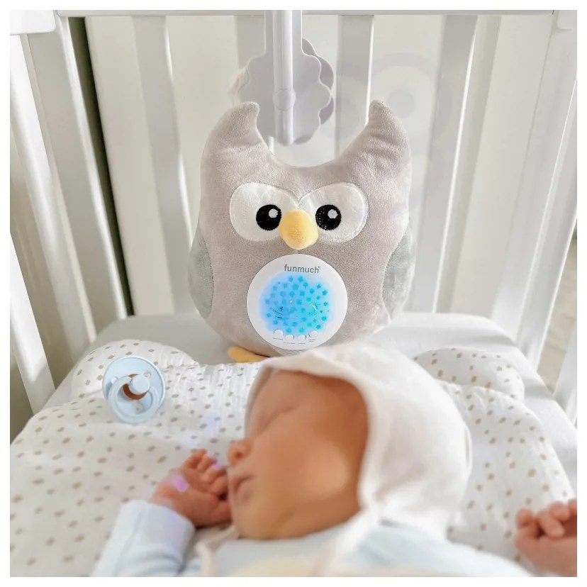Woopie baby przytulanka usypiacz projektor 2w1 sówka - 10 kołysanek