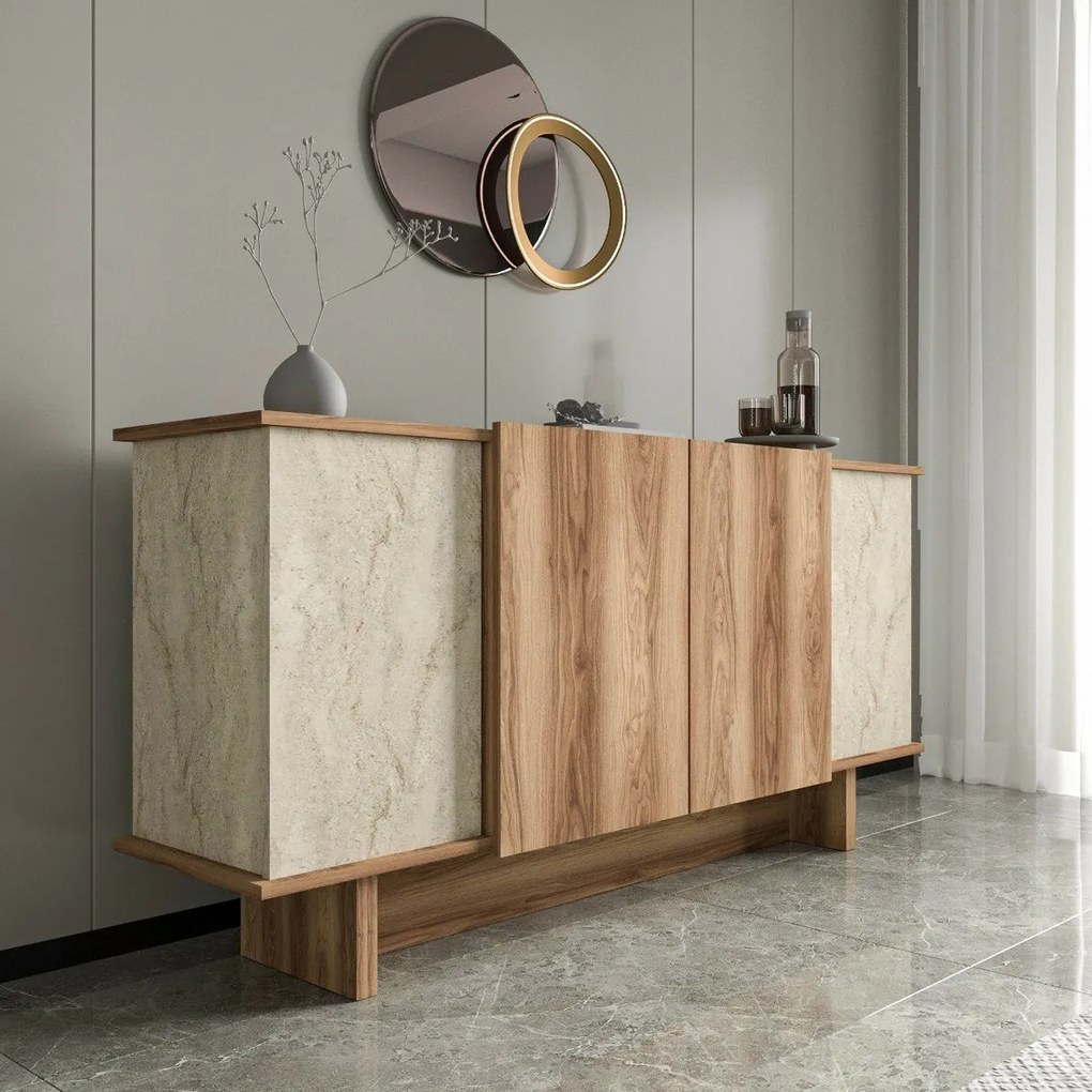 Szafka Diana Travertine and Walnut