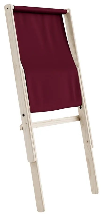 Fotel składany Karup Design Boogie Raw/Light Bordeaux