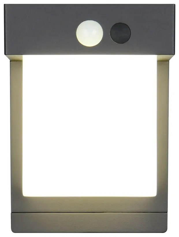 Zewnętrzna solarna lampa ścienna LED (wysokość 14 cm) Colombo – Reality