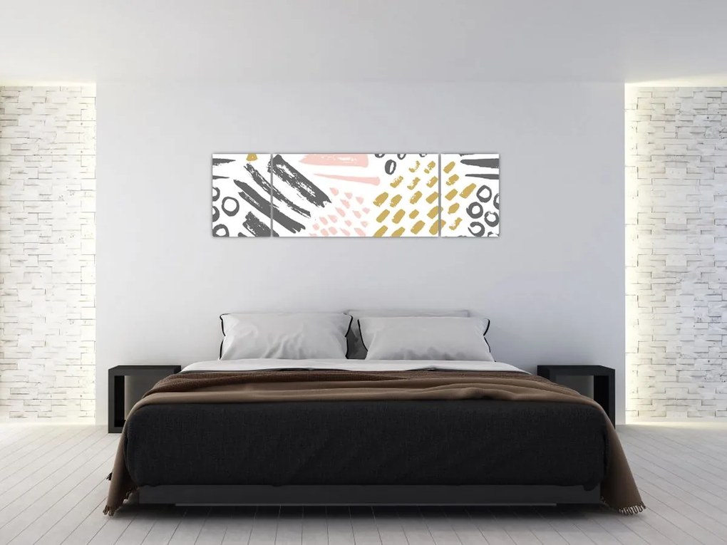 Obraz - Uderzenia abstrakcyjne (170x50 cm)