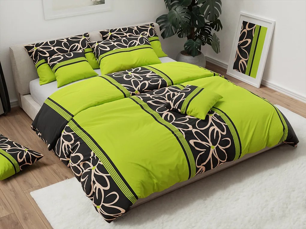 PrzytulneMieszkanie.pl PrzytulneMieszkanie.pl Pościel bawełniana BELLA zielona