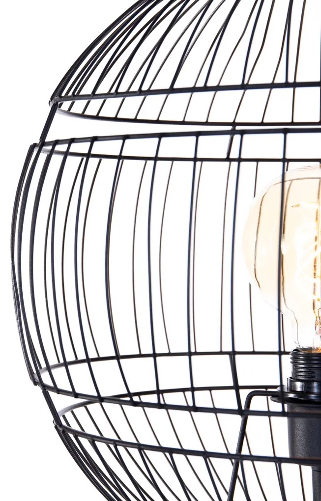 Nowoczesna lampa stojąca czarna - Sphaera Nowoczesny Oswietlenie wewnetrzne
