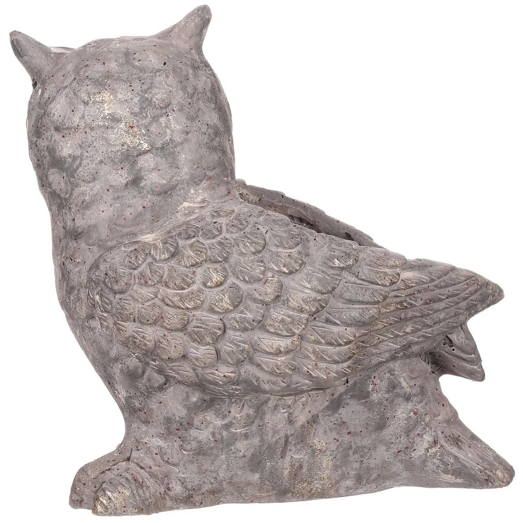 Osłonka na kwiaty Sowa, 34 x 33 x 23 cm, Mgo