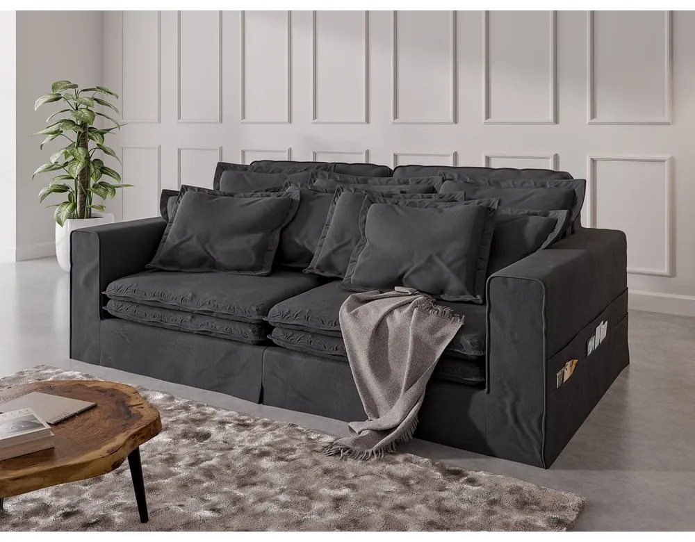 Antracytowa sofa 236 cm Nora – Ropez