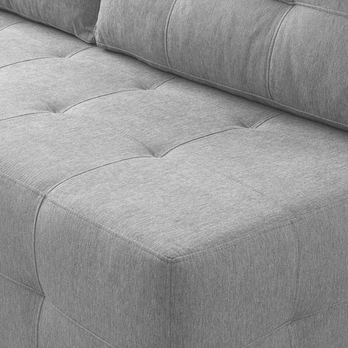Sofa z Funkcją Spania MORANA Szara Nowoczesna