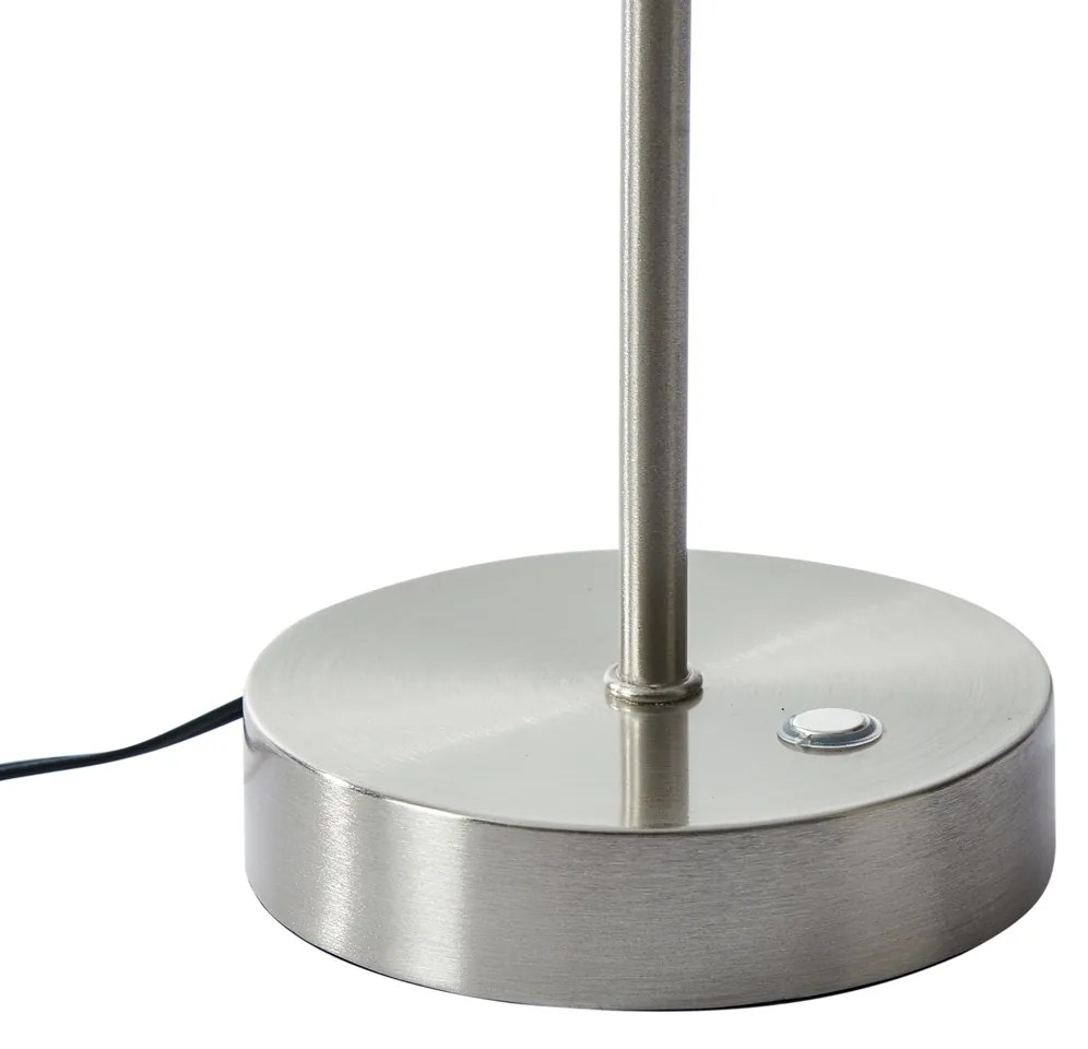 Designerska lampa stołowa stalowa ze szkłem opalowym z możliwością ściemniania LED - Joya