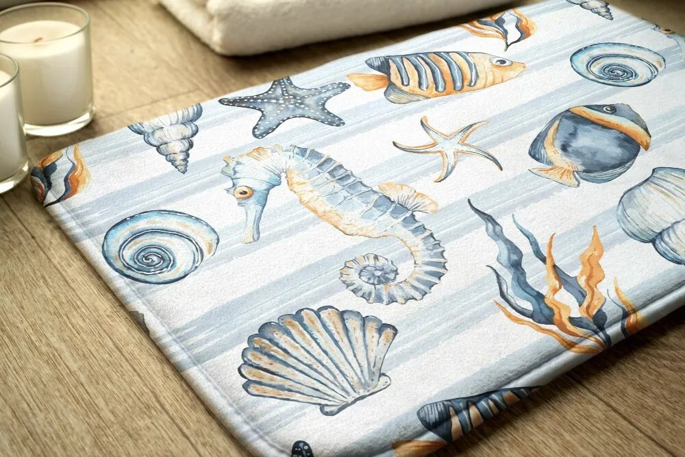 Dywanik łazienkowy antypoślizgowy Dywanik łazienkowy antypoślizgowy Morskie Zwierzęta