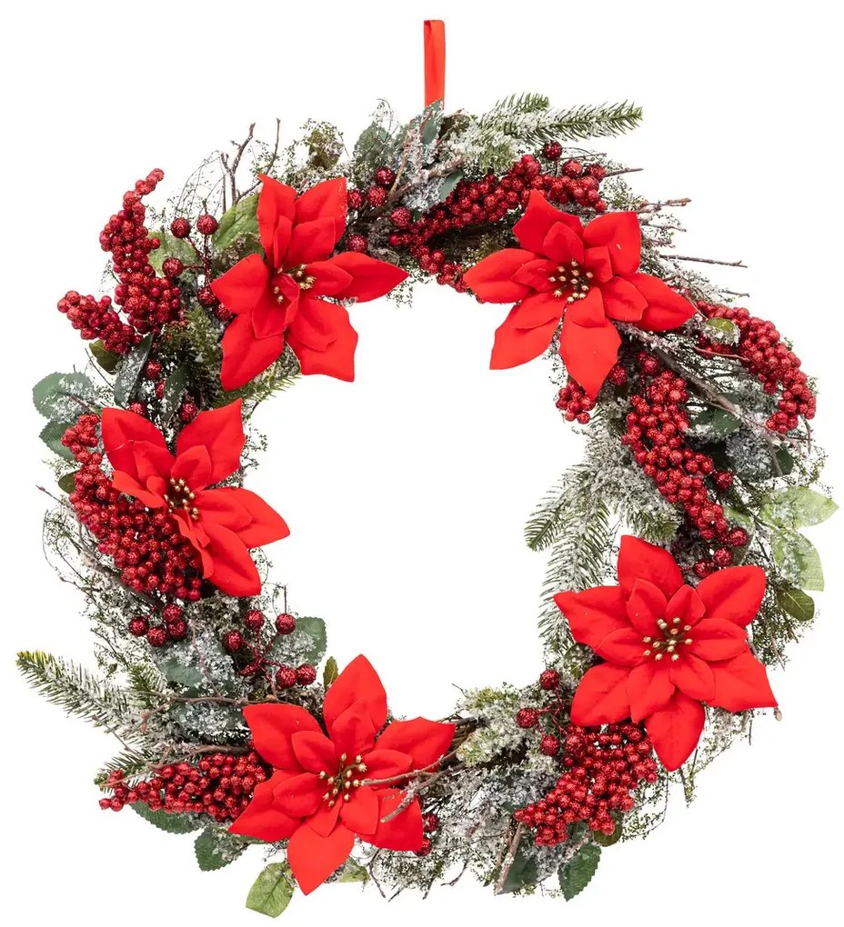 Wianek świąteczny z gwiazdą betlejemską, Ø 50 cm