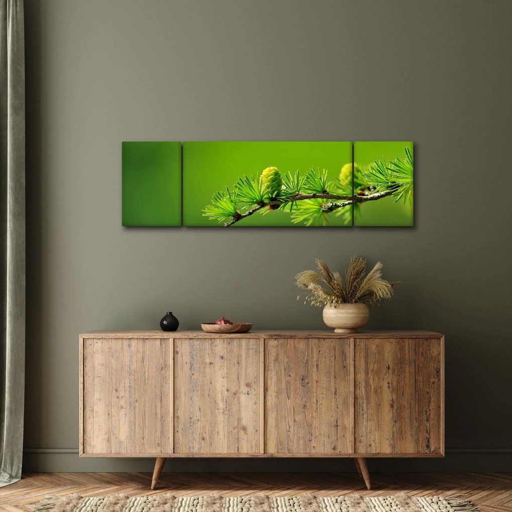 Obraz zielonej szyszki (170x50 cm)