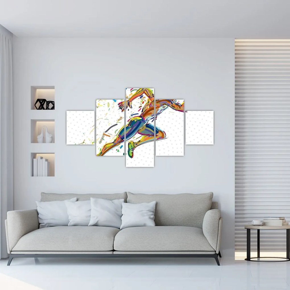 Obraz - Biegacz (125x70 cm)