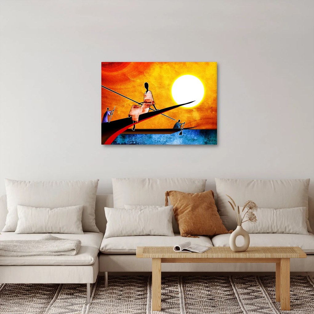Obraz z okresu starożytnego malarstwa (70x50 cm)