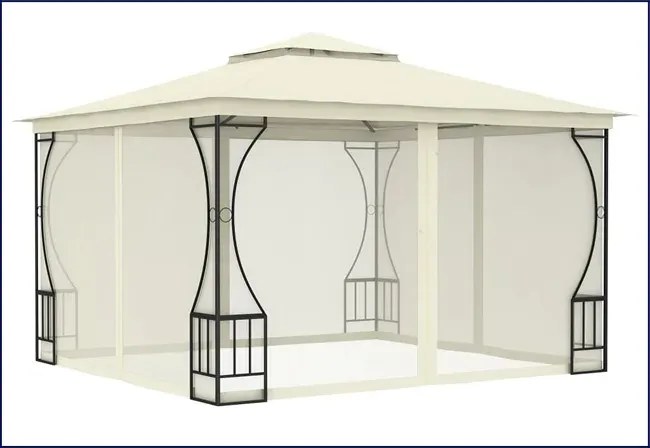 Kremowa altana do ogrodu T8-R33