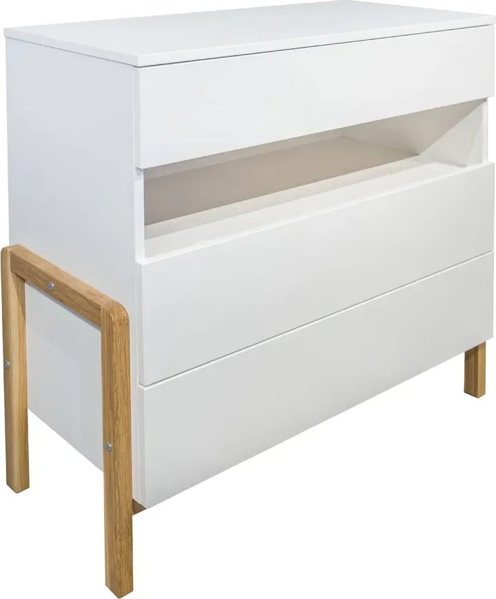Biała komoda dziecięca mat S6-R52
