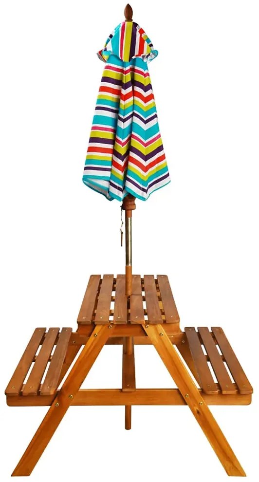 Dziecięcy stolik piknikowy z parasolem H9-K07