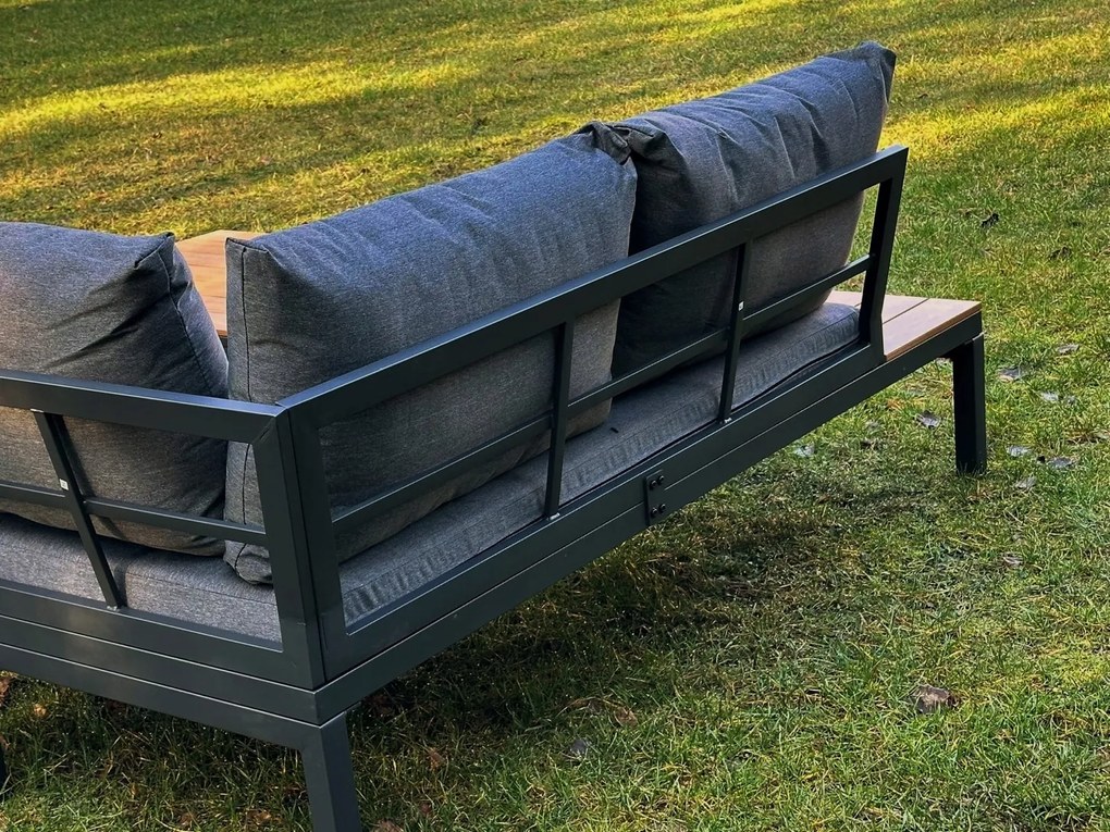 Zestaw mebli ogrodowych narożnik i stolik Tenerife MAS-XL-03, brązowy