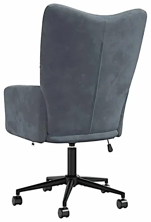 Fotel do biurka glamour ciemnoszary T4-S62