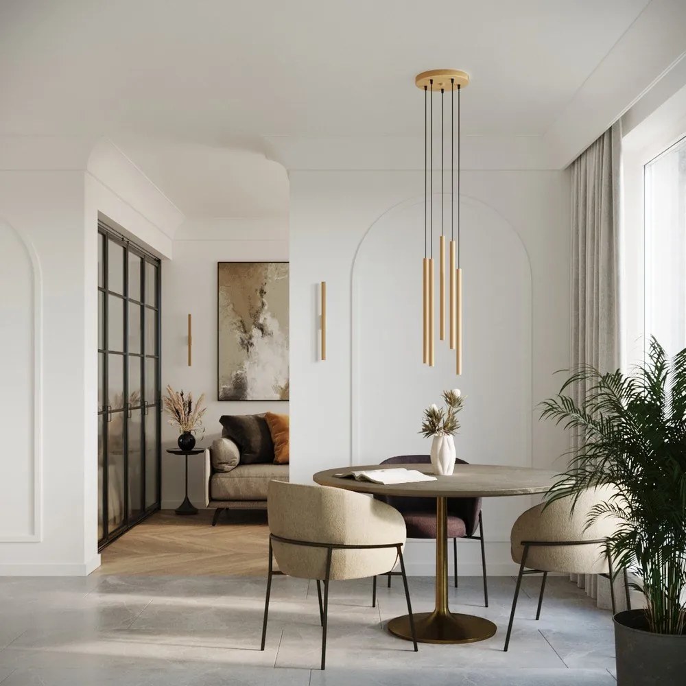 Kinkiet w kolorze złota ø 2,5 cm Fideus – Sollux