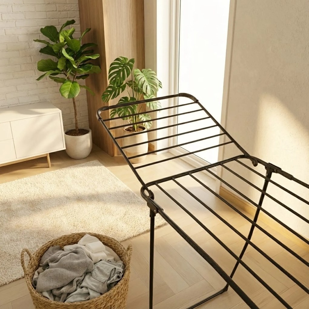 Teleskopowa suszarka na pranie z rozkładanymi ramionami, 200-260 cm, SVARTO